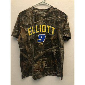 Nascar Chase Elliot #9 Short Sleeve Camo T-Shirt Team Realtree Size M Medium